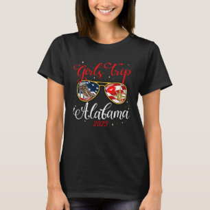 Girls Trip Alabama 2023 American Flag Girls Weeke T-Shirt