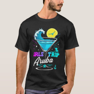 Girls Trip Aruba 2026 Vacation Weekend Birthday Sq T-Shirt