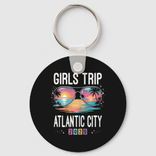 Girls Trip Atlantic City 2025 Summer Vacation Girl Key Ring