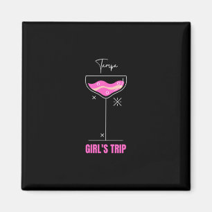 Girls Trip Beach Drink Tampa Florida Magnet