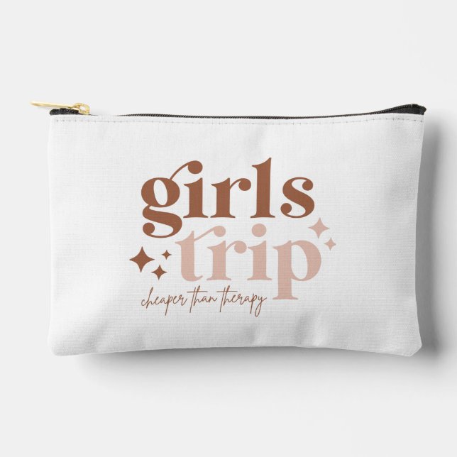 Girls Trip Cheaper than Therapy Cosmetic Bag (Front)