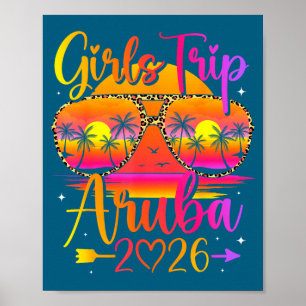 Girls trip costa rica matching cute women vacation poster
