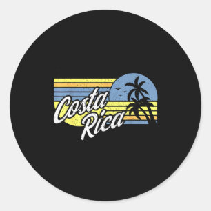 Girls trip costa rica matching funny costa rica classic round sticker