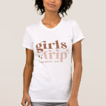 Girls Trip | Destination T-Shirt<br><div class="desc">A girls trip IS cheaper than therapy!! Wear this shirt on your next girl's trip... or better yet,  get one for everyone in your group!</div>