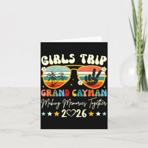 Girls Trip Grand Cayman 2026 Summer Vacation Group Card
