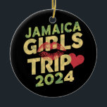 Girls Trip Jamaica 2024 Weekend Summer Vacation  Ceramic Tree Decoration<br><div class="desc">Girls Trip Jamaica 2024 Weekend Summer Vacation Trip</div>
