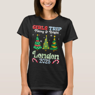 Girls Trip Merry Bright Christmas In London Vacati T-Shirt