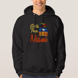 Girls Trip Miami Bachelorette Party Weekend Retro Hoodie