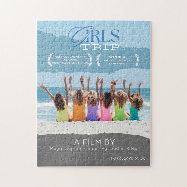 "Girls Trip" Movie Poster Award Plaque Jigsaw Puzzle (Vertical)