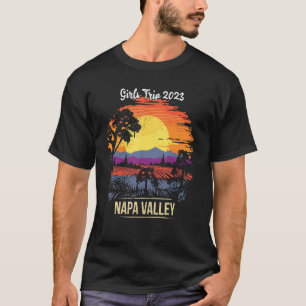 Girls Trip Napa Valley 2023 Vineyard Vintage Retro T-Shirt