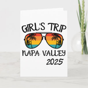 Girls Trip Napa Valley 2025 Summer Vacation Matchi Card