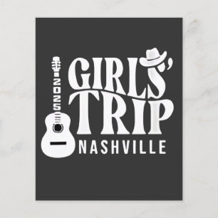 Girls Trip Nashville 2025 Vacation Summer  Flyer