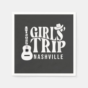 Girls Trip Nashville 2025 Vacation Summer Napkin
