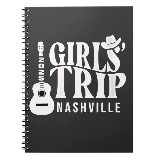 Girls Trip Nashville 2025 Vacation Summer  Notebook (Front)