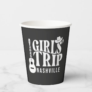 Girls Trip Nashville 2025 Vacation Summer Paper Cups