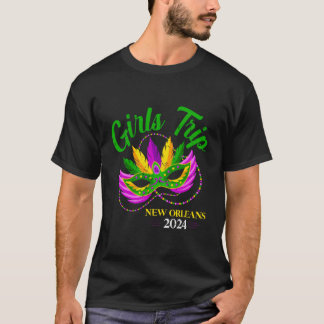 Girls Trip New Orleans 2024 Vacation Matching Bach T-Shirt
