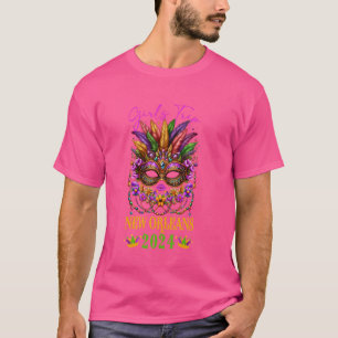 Girls Trip New Orleans 2024 Women Girl Mardi Gras T-Shirt