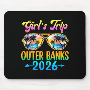Girl's Trip Outer Banks 2026 Summer Vacation Sungl Mouse Pad