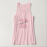 Girls Trip Personalised Destination Besties Pink Singlet<br><div class="desc">Personalised Girls Weekend Trip Custom Pink Tank Top with editable text and wording for your date,  destination or location,  name,  and fun quote like "besties,  buds,  and beverages" makes a fun and useful keepsake for your travel squad or bridesmaids.</div>