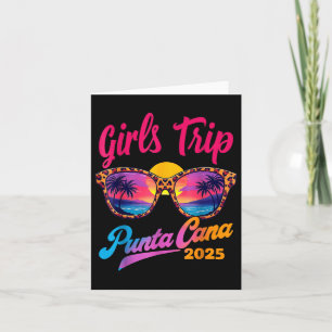 Girls Trip Punta Cana 2025 Matching Summer Vacatio Card
