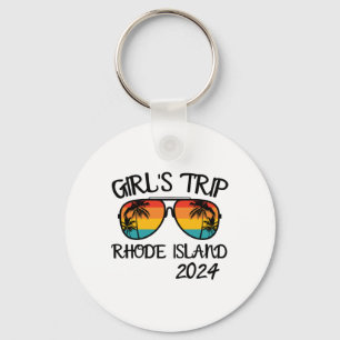 Girls Trip Rhode Island Summer Vacation Matching Key Ring