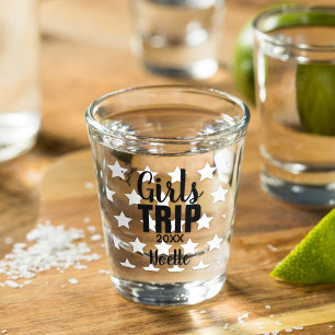 Girls Trip with Crown, Year, and Stars Shot Glass