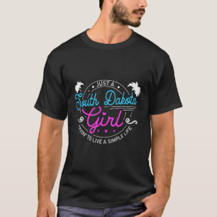 Girls Tryin' To Live A Simple Life South Dakota Gi T-Shirt
