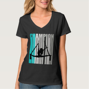 Girls Turquoise Aerialist Champion Air Yoga Dance T-Shirt