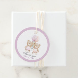 Girls Twin First Communion Thank you gift Favour T Favour Tags