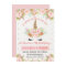 Girls Unicorn Birthday Invitation