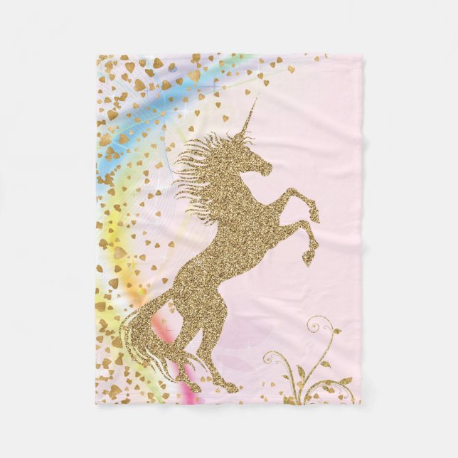 Girls Unicorn Blanket (Front)