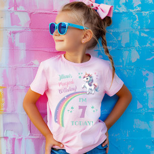 Girl's Unicorn Magical Birthday T-Shirt