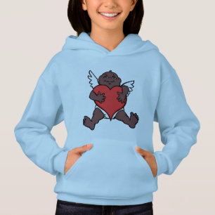 Girl's Valentine Hoodies African Cupid Sweatshirt