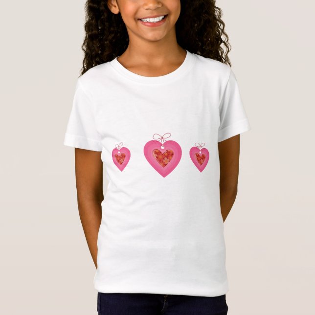 Girls Valentine's Day T-Shirt (Front)