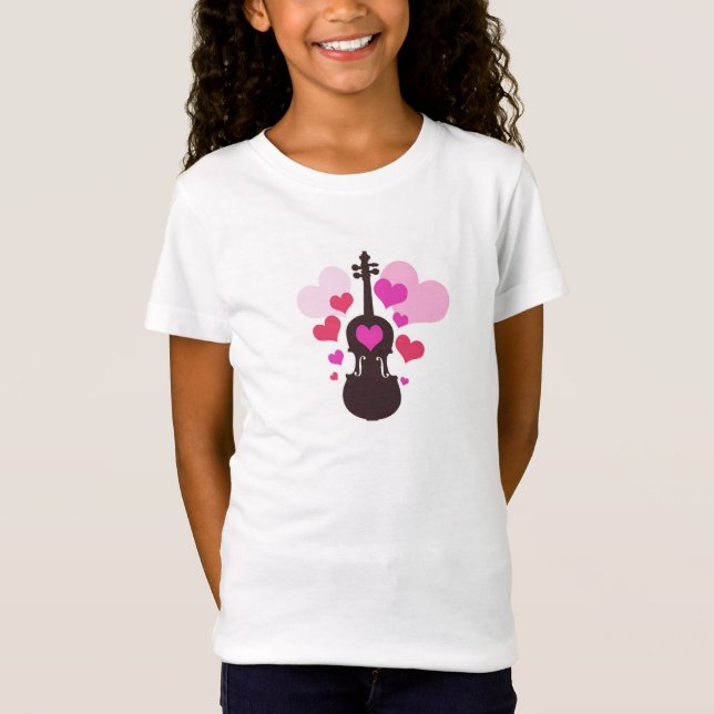 Girl's Violin T-Shirt (Front)