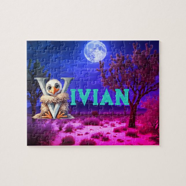 girl's vulture jigsaw puzzle (Horizontal)