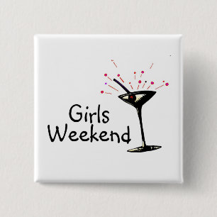 Girls Weekend 15 Cm Square Badge
