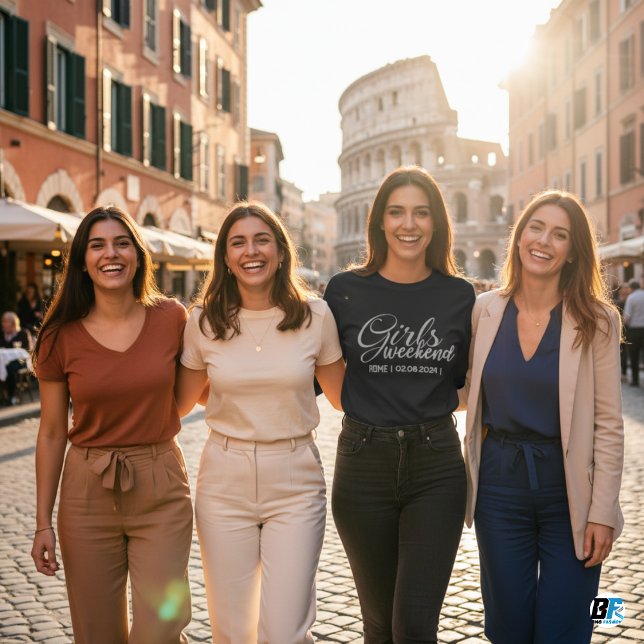 Girls Weekend Away T-shirt Custom Location Date (Creator Uploaded)