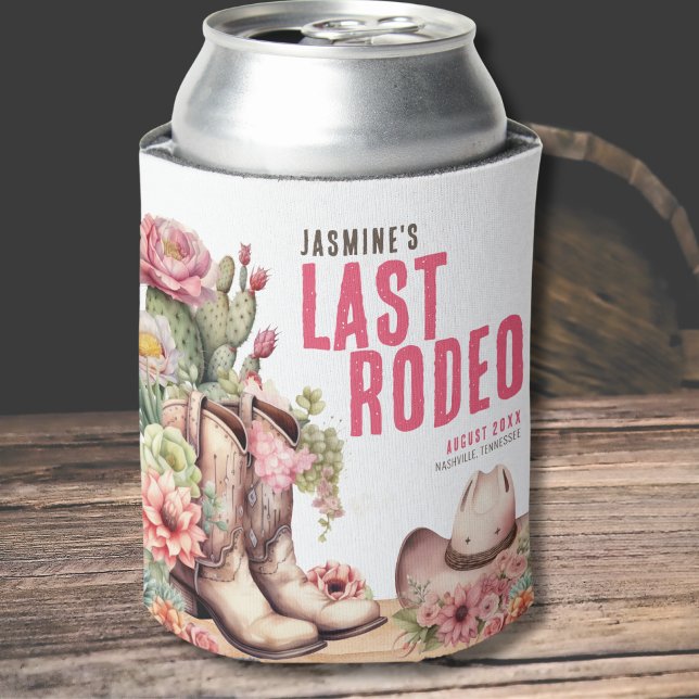 Girls Weekend Country Bachelorette Can Cooler (Last Rodeo Girls Weekend Cowgirl Bachelorette Can Cooler)