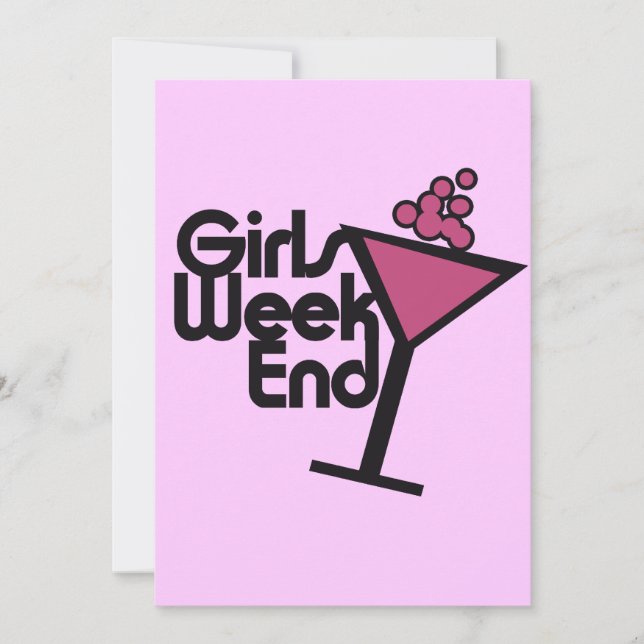 Girls Weekend Invitation (Front)