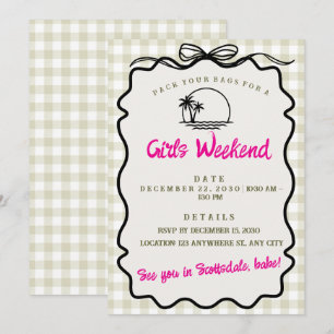 Girls Weekend Invitation - Scottsdale Bachelorette
