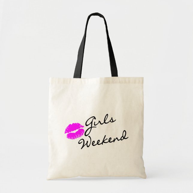 Girls Weekend (Kiss Blk) Tote Bag (Front)