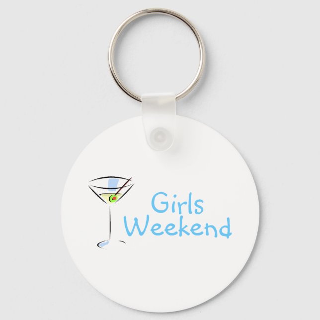 Girls Weekend Martini Key Ring (Front)