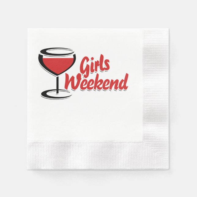 Girls weekend napkin (Front)