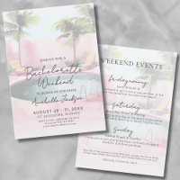 Girls Weekend Pink Pool Bachelorette Party