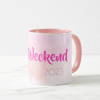 Girls Weekend Pink Watercolour Fun Custom Gift