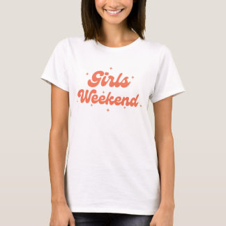 Girls Weekend Retro Bachelorette Party Bride T-Shirt