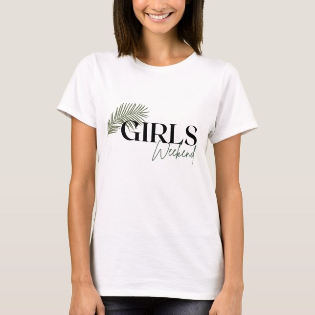 Girls Weekend Retro Bachelorette Party Bride T-Shirt (Front)