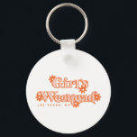 Girls Weekend Retro Modern Bachelorette Party Key Ring<br><div class="desc">This keychain accessory makes the perfect favour or gift at your next retro Girls' weekend getaway trip. Features a 70's inspired groovy orange daisy design and a trendy and retro-modern inspired font. Easily customise with your city and state in the personalisation option above.</div>