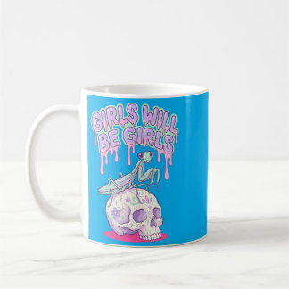 Girls Will Be Girls Cute Kawaii Coffee Mug